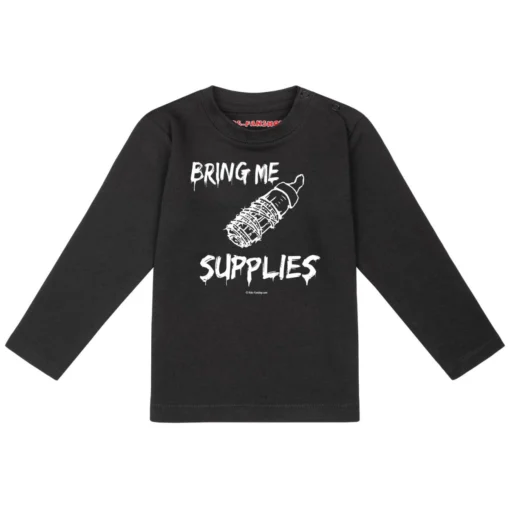 Bring Me Supplies - Baby Longsleeve 1 Bring Me Supplies - Baby Longsleeve -Metal Kids Elegant Boutique bring me supplies baby longsleeve