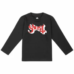 Ghost (Logo) - Baby Longsleeve -Metal Kids Elegant Boutique ghost logo baby longsleeve
