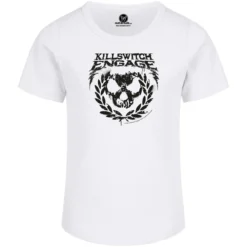 Killswitch Engage (Skull Leaves) - Girly Shirt -Metal Kids Elegant Boutique killswitch engage skull leaves girly shirt3