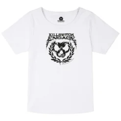 Killswitch Engage (Skull Leaves) - Girly Shirt -Metal Kids Elegant Boutique killswitch engage skull leaves girly shirt4