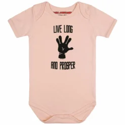 Live Long And Prosper - Baby Body -Metal Kids Elegant Boutique live long and prosper baby body3