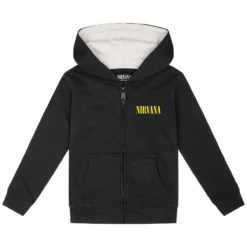 Nirvana (Smiley) - Kinder Kapuzenjacke -Metal Kids Elegant Boutique nirvana smiley kinder kapuzenjacke3