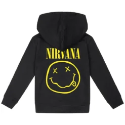 Nirvana (Smiley) - Kinder Kapuzenjacke -Metal Kids Elegant Boutique nirvana smiley kinder kapuzenjacke5