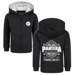 Pantera (Stronger Than All) - Kinder Kapuzenjacke -Metal Kids Elegant Boutique pantera stronger than all kinder kapuzenjacke