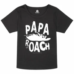 Papa Roach (Logo/Roach) - Girly Shirt -Metal Kids Elegant Boutique papa roach logo roach girly shirt2
