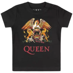 Queen (Crest) - Baby T-Shirt -Metal Kids Elegant Boutique queen crest baby t shirt