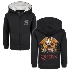 Queen (Crest) - Kinder Kapuzenjacke -Metal Kids Elegant Boutique queen crest kinder kapuzenjacke5