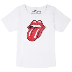 Rolling Stones (Tongue) - Girly Shirt -Metal Kids Elegant Boutique rolling stones tongue girly shirt4