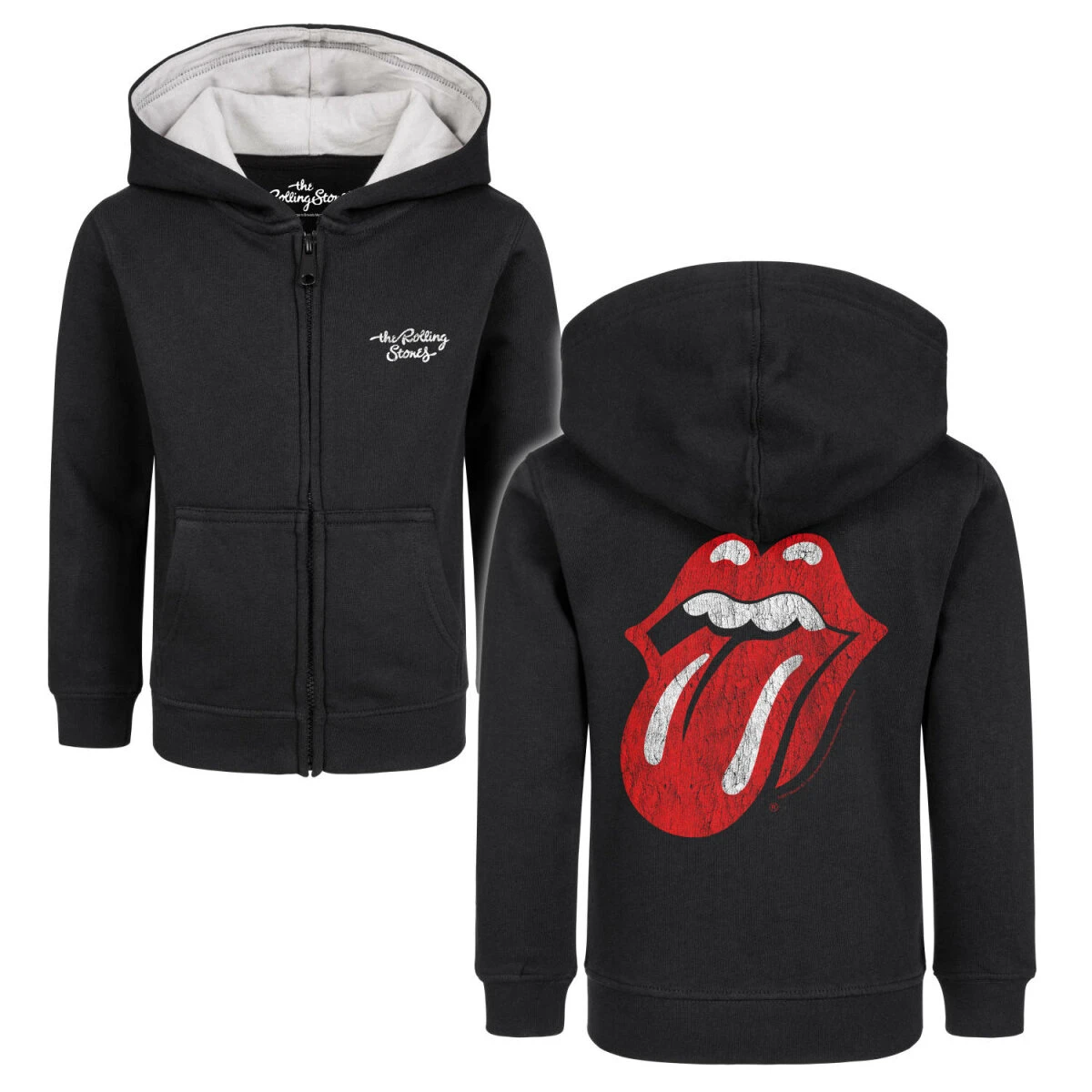 Rolling Stones (Tongue) - Kinder Kapuzenjacke 3 Rolling Stones (Tongue) - Kinder Kapuzenjacke – Bild 3