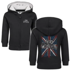 Sex Pistols (Union Jack) - Baby Kapuzenjacke -Metal Kids Elegant Boutique sex pistols union jack baby kapuzenjacke