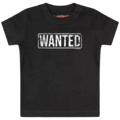 Wanted - Baby T-Shirt 5 Wanted - Baby T-Shirt -Metal Kids Elegant Boutique wanted baby t shirt